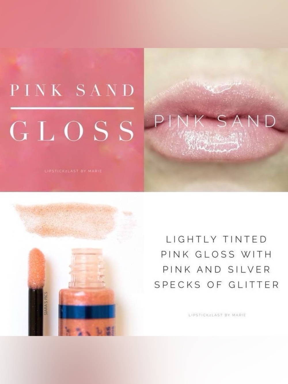 LipSense Pink Sand Shimmer Gloss